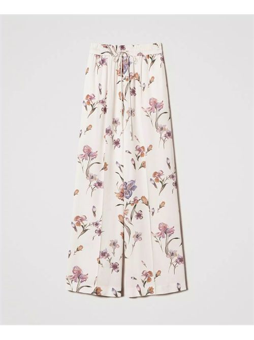 pants woman flower TWINSET | TP2776/12329